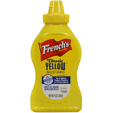 Frenchs French's Yellow Squeeze Mustard 12 oz., PK12 75677